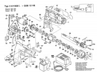 Bosch 0 601 930 520 Gsb 12 Ve Cordless Impact Drill 12 V / Eu Spare Parts